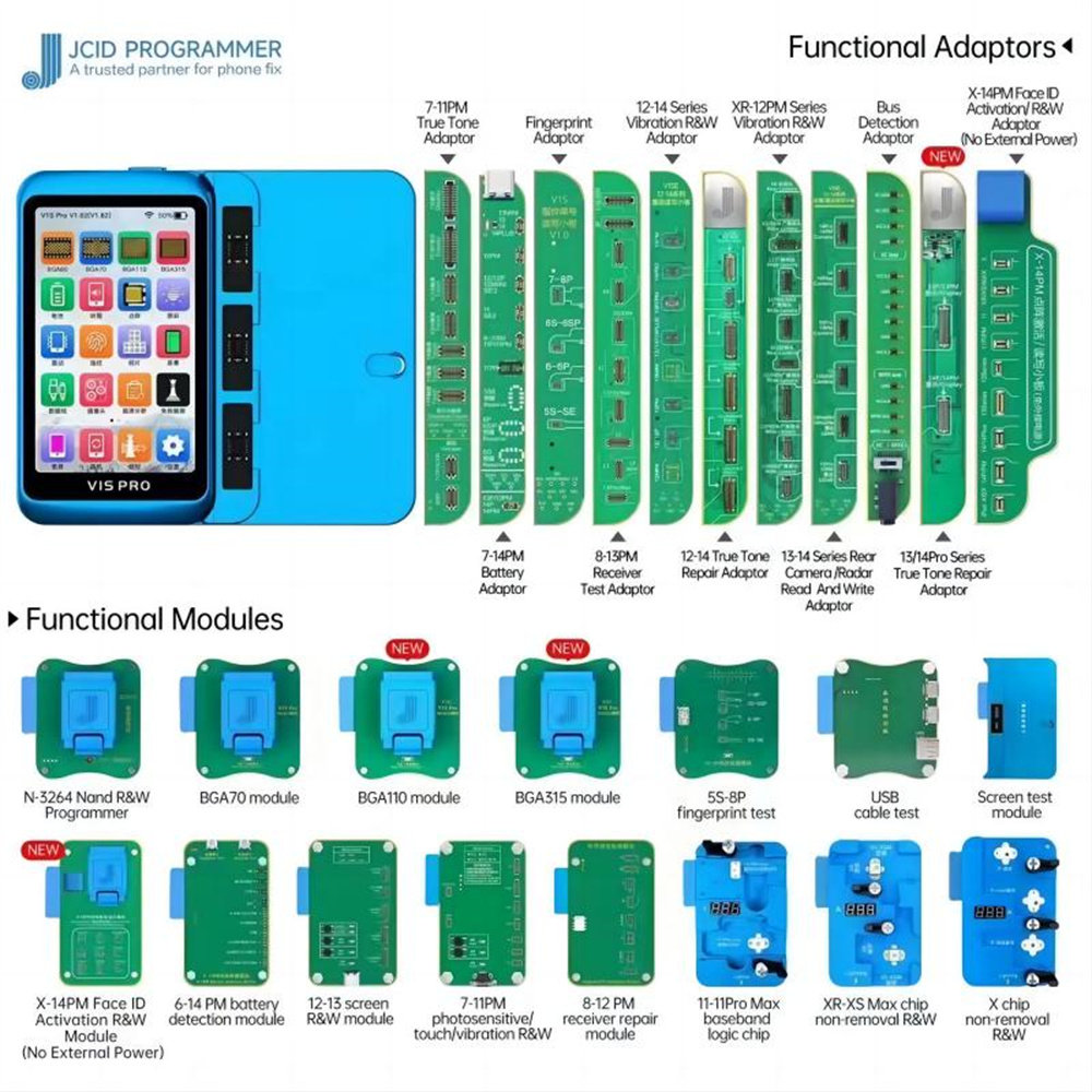 Programmer for Screen True Tone/Battery/Vibrator/MFI Tester...